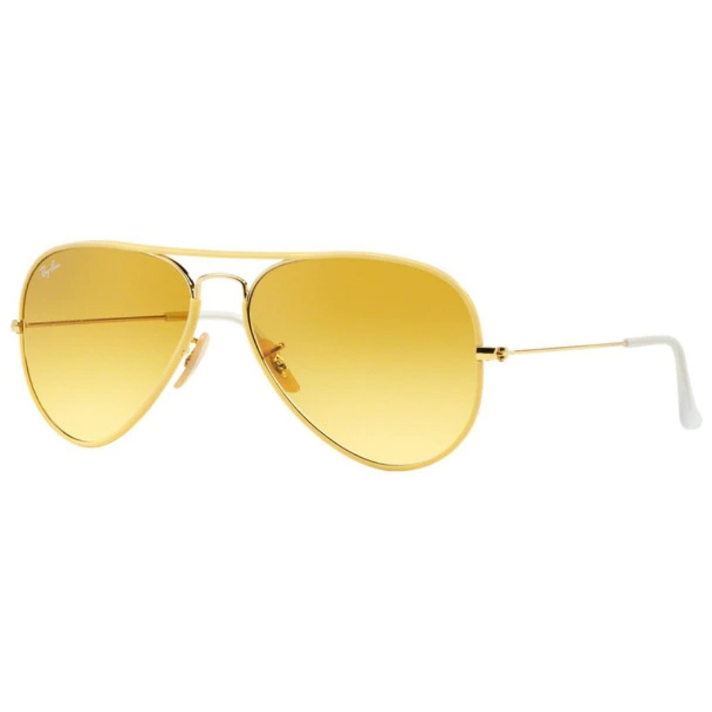 Ray ban aviator yellow lens sunglasses